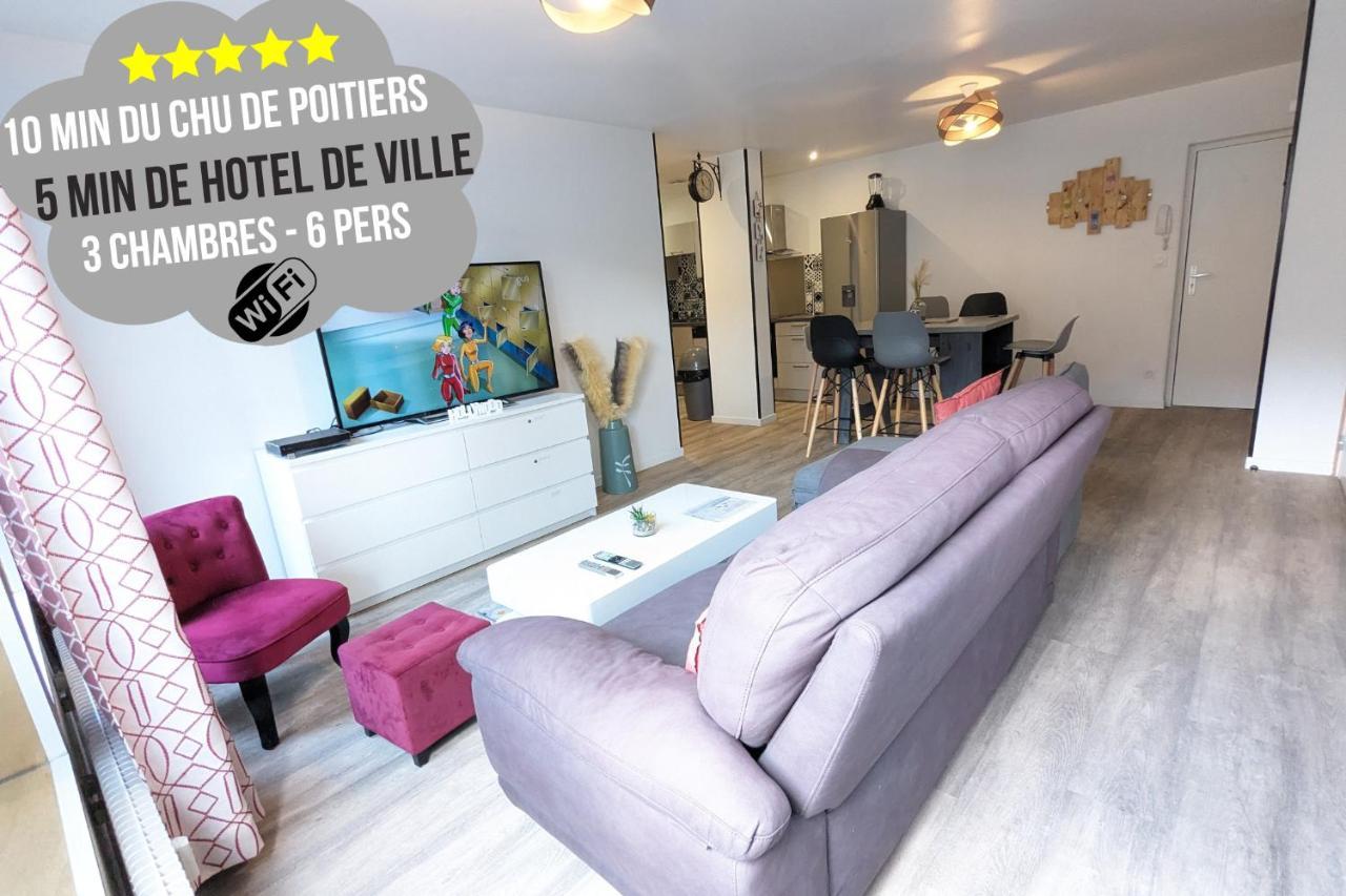 Beau-Jean, Un Cocon Sympa 5 Min A Pied Du Centre-Ville, Parking Prive, A 10 Min Du Chu Poitiers Kültér fotó